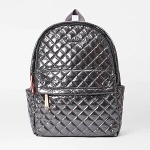 MZ Wallace City Metro Backpack  Anthracite Metallic $255 NWT